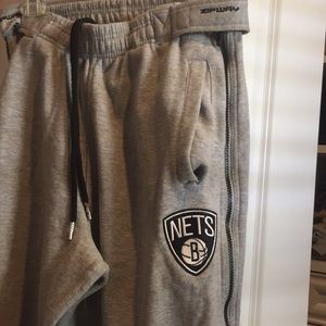 Zipway NBA Nets basketball sweatpants.